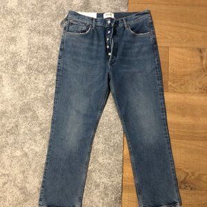 AGOLDE Riley High Rise Straight Crop Size 30 Color: Transfer